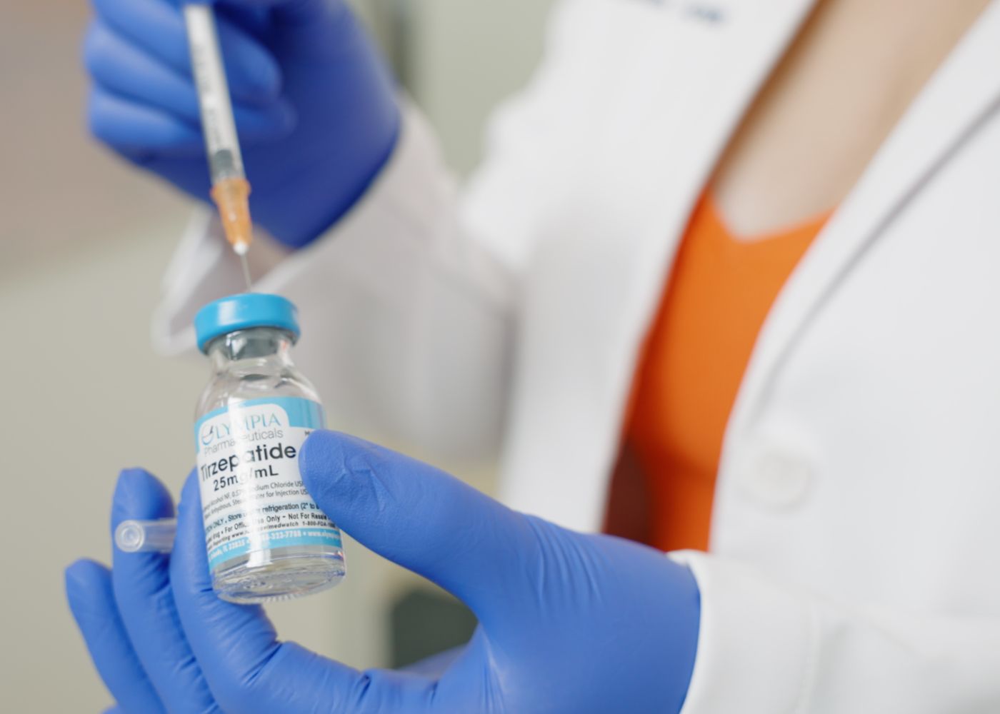 Semaglutide injection vial prepared by RenuWell clinical staff in Miami